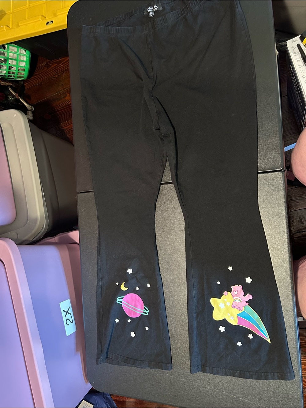 Dolls kill Black Care Bears pants 1x